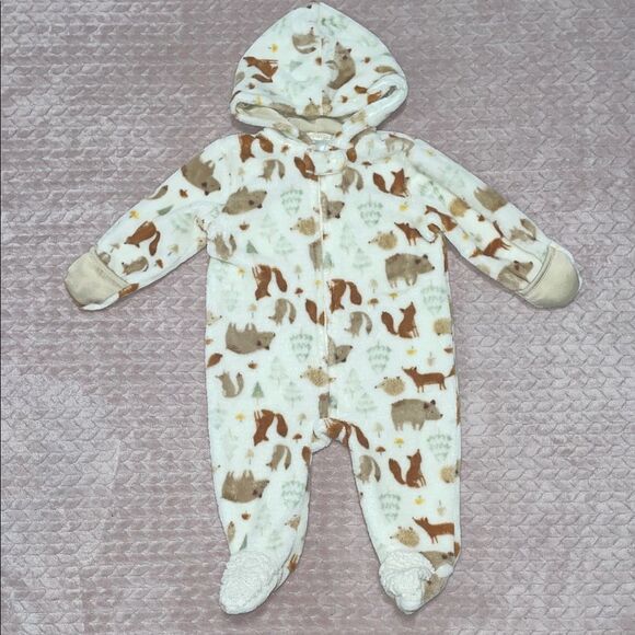 Other - Chickpea Forest Animal Print Baby One Piece Coat